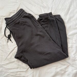 aerie Dark Charcoal Pull-On Jogger Sweatpants